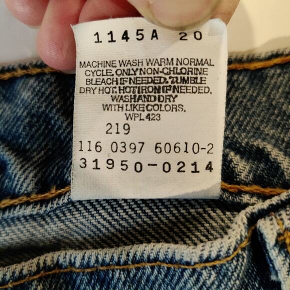 Levi’s Vintage 90s Orange Tab 950 Misses “Mom Jeans” Size 18 1/2 (29 inch waist) - Picture 7 of 10